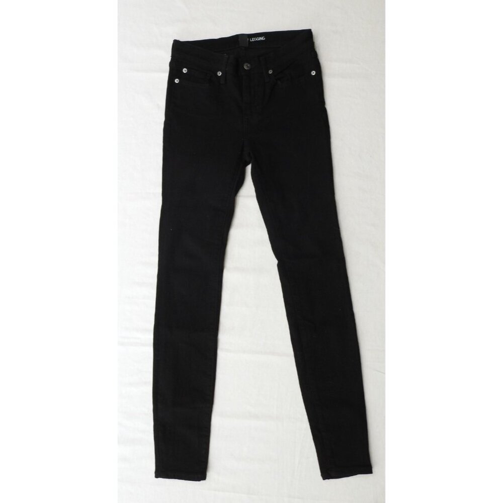 Women's GAP Pants Sz 2 Stretch Skinny Tapered  Chino Leggings Black Work